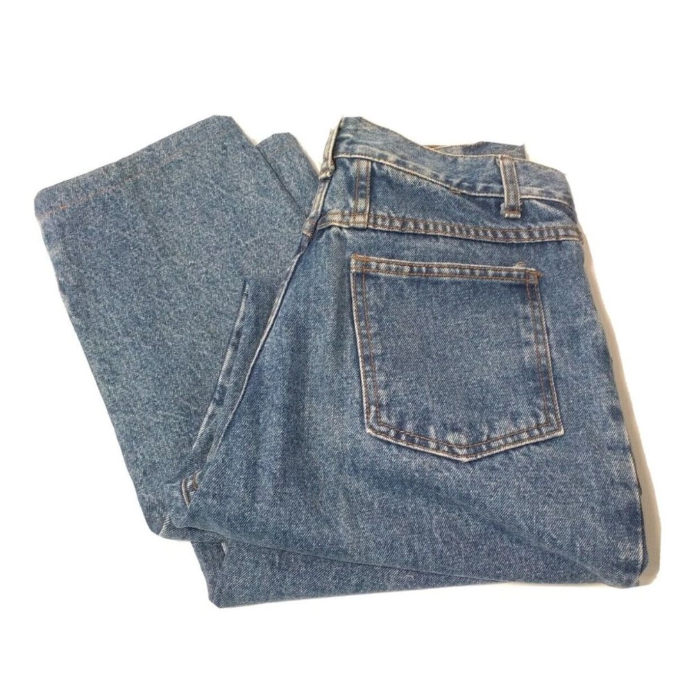 Vtg Ivy Wear Denim Jeans Size 11/12 Tapered Leg Regular Fit 28x27  Made in USA
